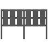vidaXL Bed Headboard Grey 155.5x4x100 cm Solid Wood Pine