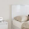 vidaXL Headboard with Headboard Gloss White 135 cm Engineered wood