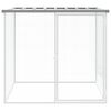vidaXL Chicken Cage with Roof Light Grey 103x98x90 cm Galvanised Steel