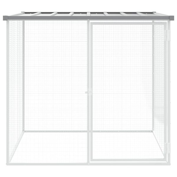 vidaXL Chicken Cage with Roof Light Grey 103x98x90 cm Galvanised Steel