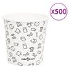 vidaXL Coffee Paper Cups 120 ml 500 pcs White and Black