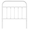 vidaXL Metal Replace Headboard White 90 cm