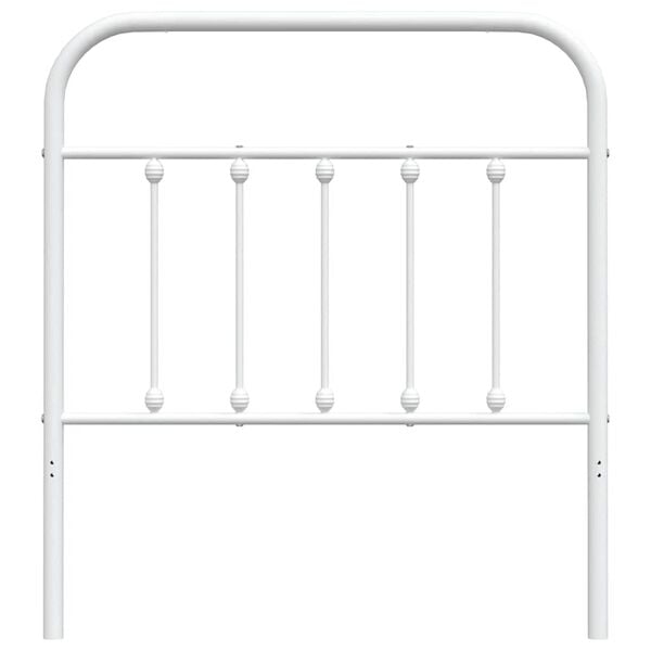 vidaXL Metal Replace Headboard White 90 cm