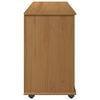 vidaXL Rolling Cabinet Honey Brown 100 x 39 x 65.5 cm Solid Pine Wood