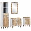 vidaXL 4 Piece Bathroom Furniture Set Solid Wood Mango