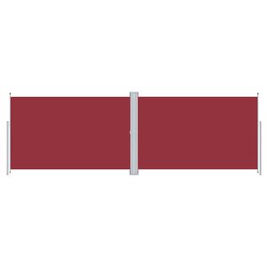 vidaXL Retractable Side Awning Red 200x600 cm