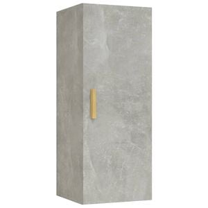 vidaXL Wall Cabinet Concrete Grey 34,5x34x90 cm Engineered Wood