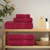 vidaXL Towels "FROGN" 2 pcs Bordeaux 100x200 cm 360 gsm