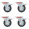 vidaXL 16 pcs Swivel Casters 75 mm