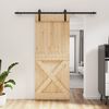 vidaXL Sliding Door with Hardware Set 85x210 cm Solid Wood Pine