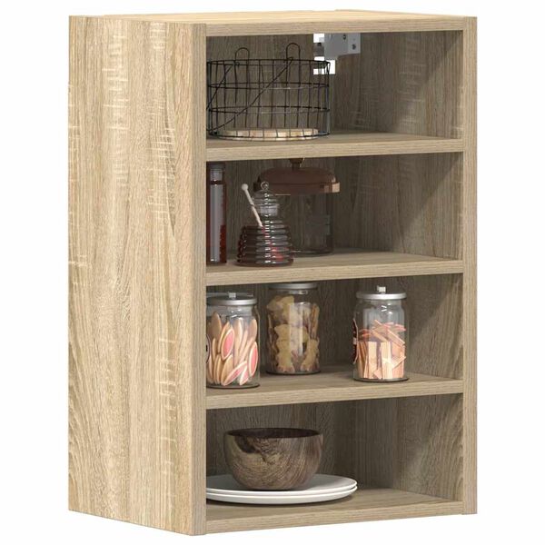 vidaXL Hanging Cabinet Riga Sonoma Oak 40x29.5x60 cm Engineered Wood