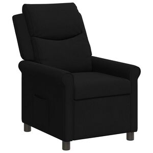 vidaXL Recliner Chair Black 69 x 93 x 102 cm Fabric