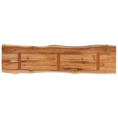 vidaXL Table Top 180x40x2.5 cm Rectangular Solid Wood Acacia Live Edge