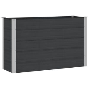 vidaXL Garden Raised Bed Black 150 x 50 x 91 cm