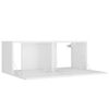 vidaXL 8 Piece TV Cabinet Set White Engineered Wood
