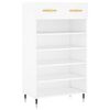 vidaXL Shoe Cabinet White 60x35x105 cm Engineered Wood
