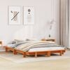 vidaXL Bed Frame without Mattress Wax Brown 120x200 cm Solid Wood Pine
