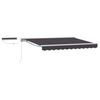 vidaXL Electric Retractable Awning White and Anthracite 3.5 x 2 m