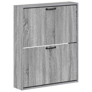 vidaXL Wall-Mounted Shoe Cabinet HOORN 71 x 17 x 86 cm Engineered Wood