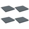 vidaXL Seat Cushions SOEST 4 pcs 100% Polyester Blue 60 x 60 x 7 cm