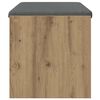 vidaXL Hall Bench with Cushion Artisan Oak 83 x 38 x 40 cm