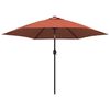 vidaXL Garden Parasol with Metal Pole Terracotta 300 cm