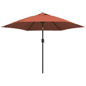 vidaXL Garden Parasol with Metal Pole Terracotta 300 cm