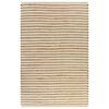vidaXL Hand-Woven Jute Area Rug Fabric 120x180 cm Natural and White