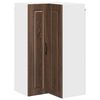vidaXL Wall Corner Cabinet PORTO Brown Oak 57 x 57 x 100 cm