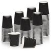 vidaXL Coffee Paper Cups 200 ml 100 pcs Black