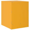 vidaXL Bedside Cabinets 2 pcs Yellow 34.5x39x44 cm Steel