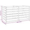 vidaXL Slatted Compost Bin Impregnated Pinewood 160x80x58 cm