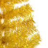 vidaXL Artificial Pre-lit Christmas Tree with Ball Set Gold 180 cm PET
