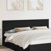 vidaXL Headboard Black Oak 200 cm Engineered wood