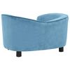 vidaXL Dog Sofa Turquoise 69x49x40 cm Plush