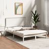 vidaXL Bed Frame without Mattress White 120x200 cm Solid Wood Pine