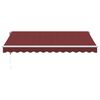 vidaXL Automatic Retractable Awning Burgundy 350x250 cm