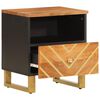 vidaXL Bedside Cabinets 2 pcs Brown and Black Solid Wood Mango