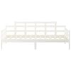 vidaXL Day Bed without Mattress White Solid Wood Pine 80x200 cm