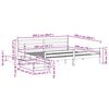 vidaXL Bed Frame without Mattress 200x200 cm Solid Wood Pine