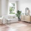 vidaXL Anti-slip Shaggy Rug Cream 160 x 160 cm PP