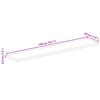 vidaXL Table Top 140x20x3.8 cm Rectangular Solid Wood Mango