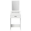 vidaXL Dressing Table White 50 x 41 x 140 cm Engineered Wood