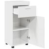 vidaXL Bathroom Cabinet Set TULUM High Gloss White 37 x 31.5 x 82 cm