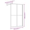 vidaXL Walk-in Shower Wall with Clear ESG Glass Red 118x195 cm