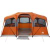 vidaXL Family Tent with Roof Orange and Orange 435 x 255 x 216 cm