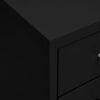 vidaXL Mobile File Cabinet Black 28x41x109 cm Metal