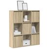 vidaXL Bookcase Sonoma Oak 89x24x101.5 cm Engineered Wood