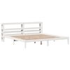 vidaXL Bed Frame without Mattress White 180x200 cm Super King Solid Wood Pine