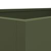 vidaXL Planter Olive Green 62x47x46 cm Steel